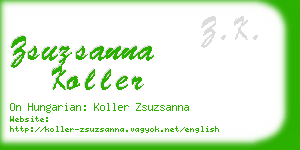 zsuzsanna koller business card